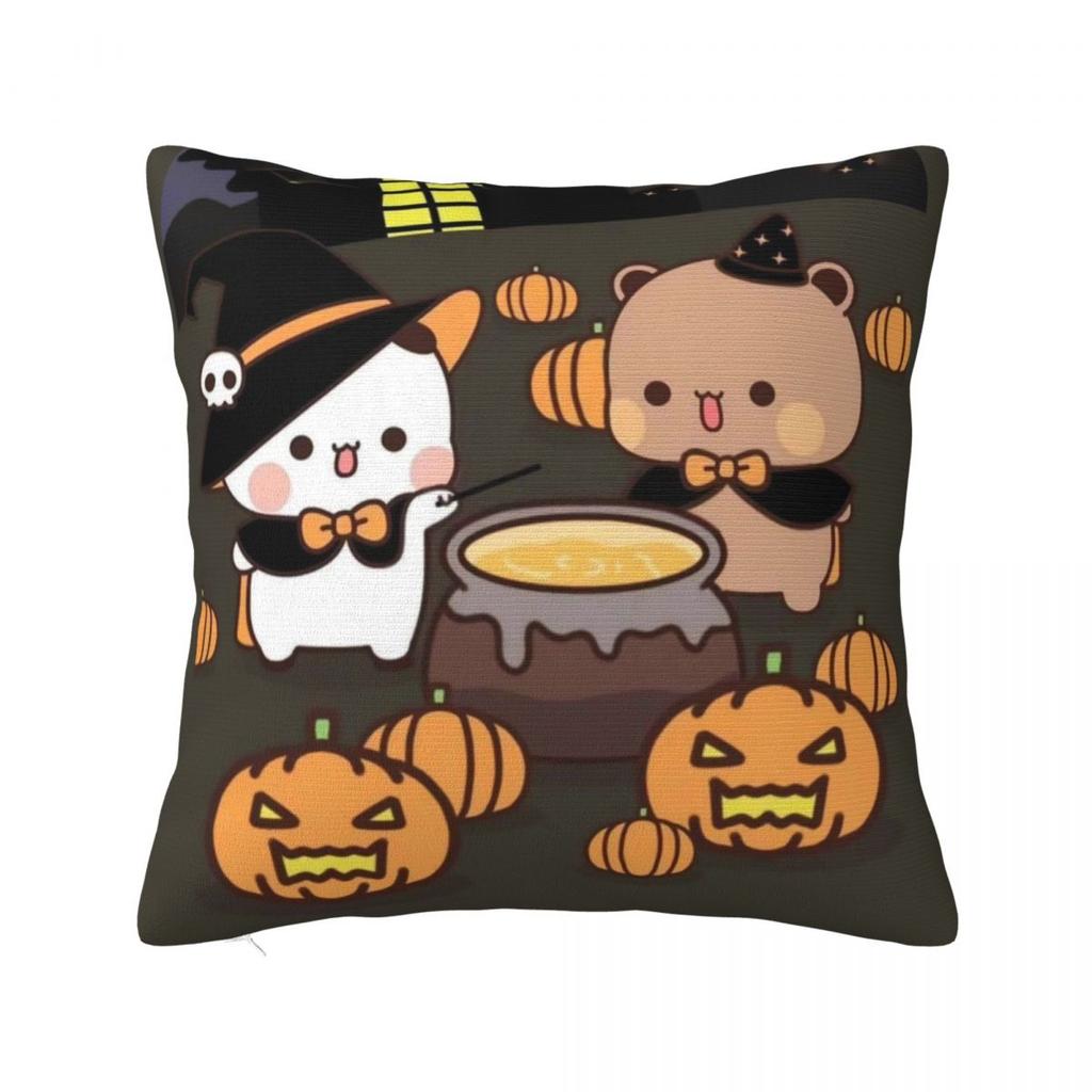 Pillow Case Bubu & Dudu Halloween Soft Pillow Cover Vintage Cushion Cover Custom Pillowcases For Sofa Bedroom Home Decor