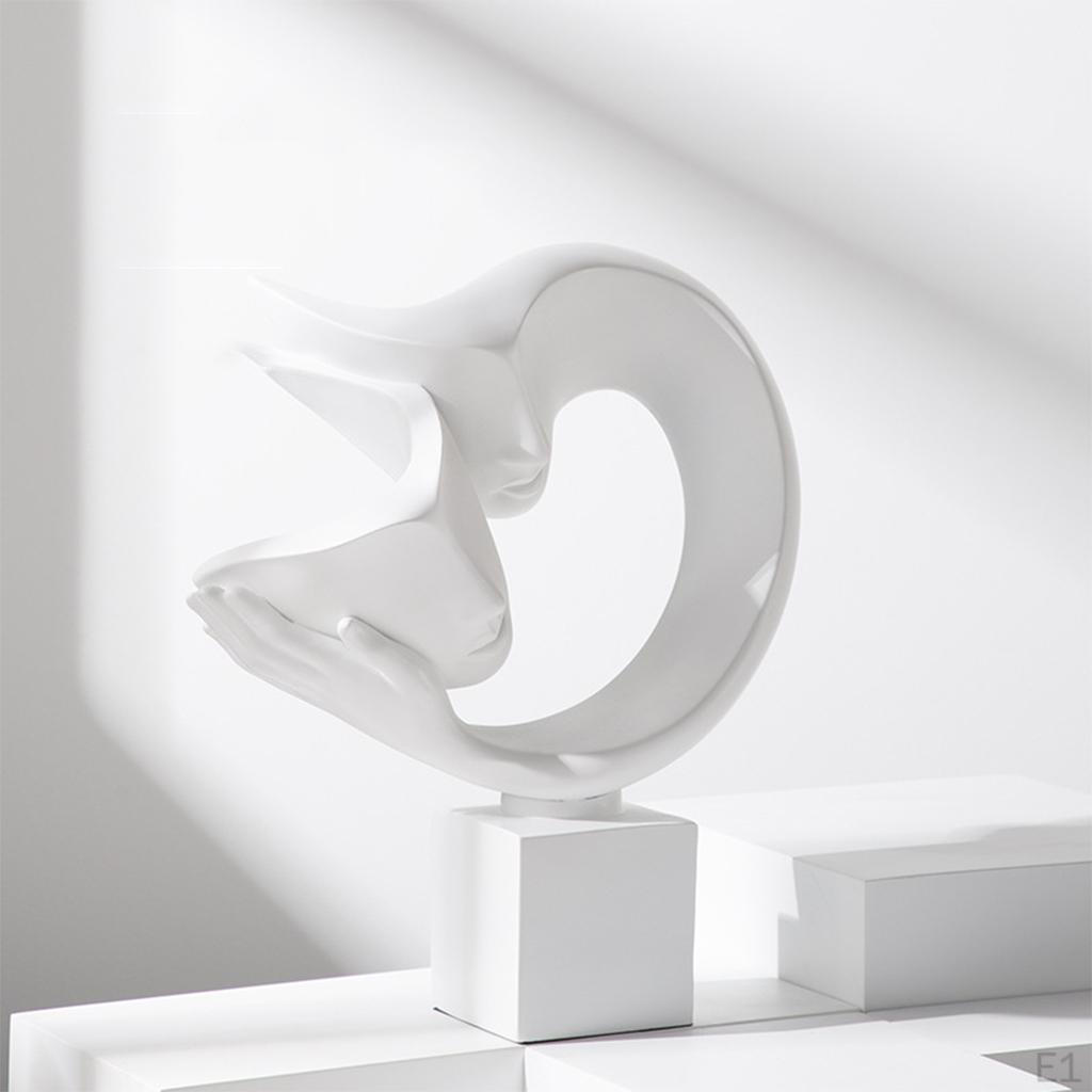 Abstract Statues Sculpture, Crafts Character Passionate Embrace Figurines for Shelf