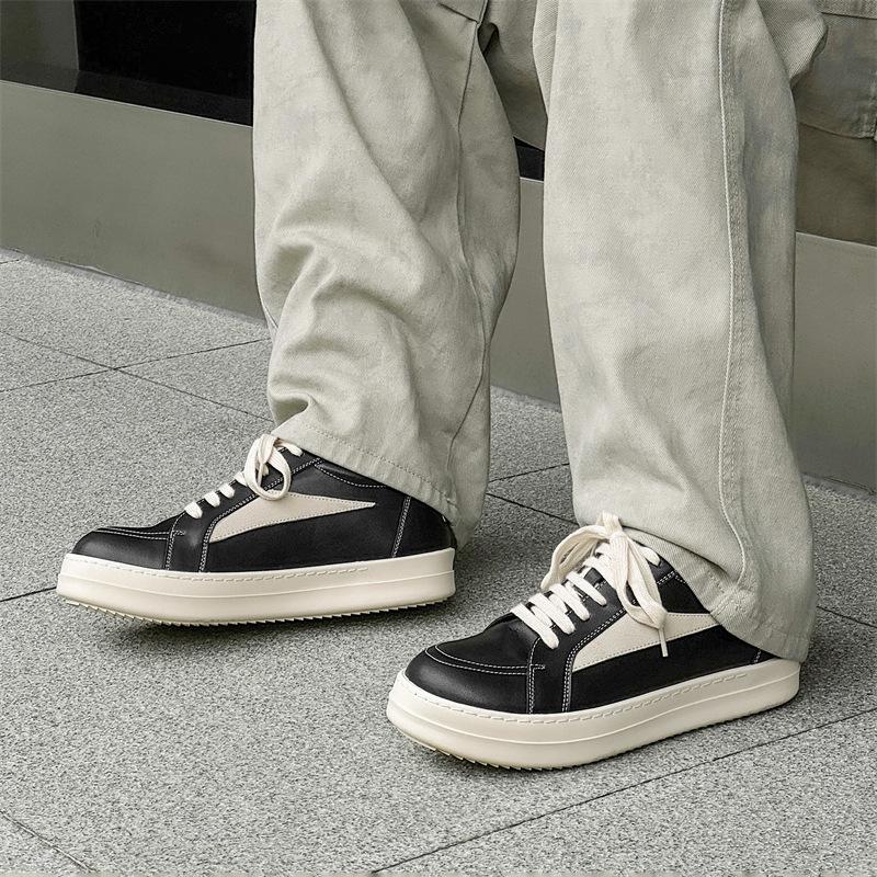 

Повседневные туфли для скейтбординга в форме перевернутого треугольника, одинаковый стиль для мужчин и женщин, тенденция растет, пара больших дерби-туфель, маленькие белые туфли для поездок на работу 38 чёрный