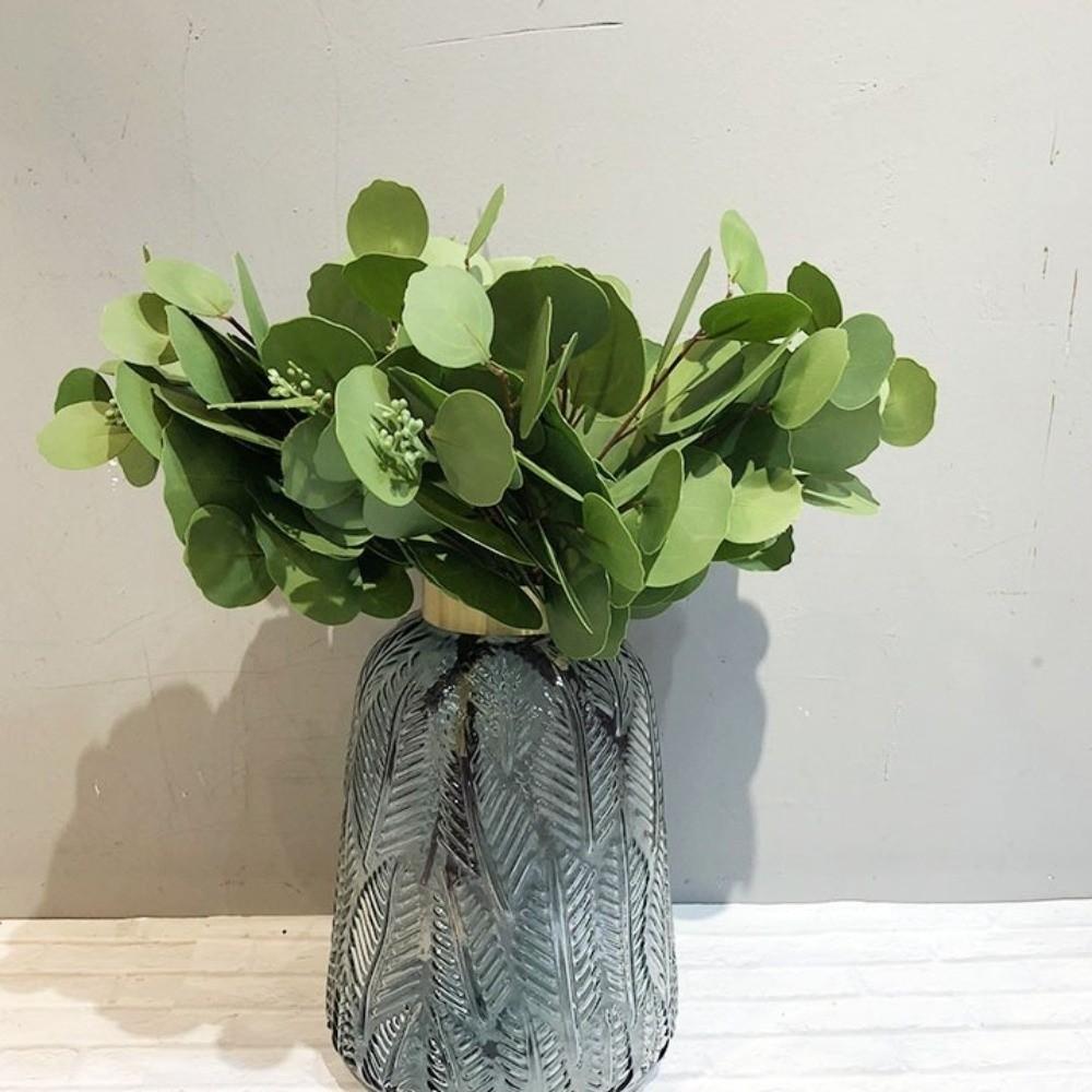 3D Printing Artificial Eucalyptus Leaf Green Leaves Fake Plants  Home Office Decor