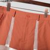 INCERUN Men Zip-up Waist Mesh Sheer Patchwork Hollow Pants Shorts Home Wear