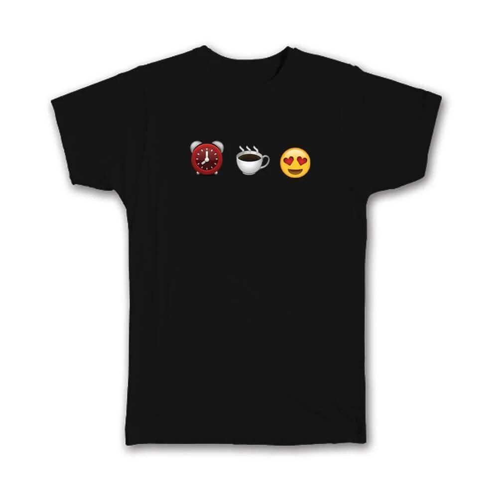 

Gift T-Shirt : Wake Up for Coffee Funny Smiley Emoticon 3XL