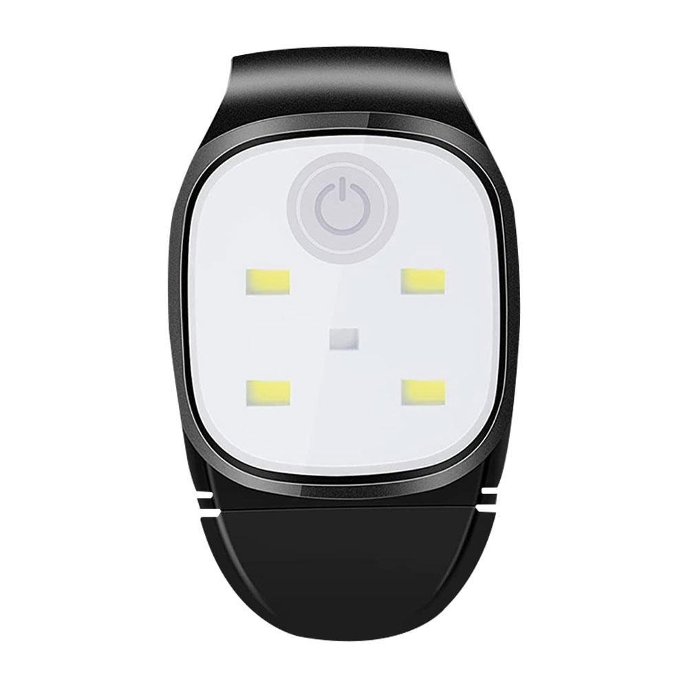 

Светодиодная клипса-лампа 4 режима освещения Беговая клипса-лампа Предупреждение о безопасности для бега трусцой Ночная ходьба для рыбалки Пеший туризм USB-зарядка чёрный