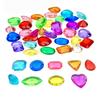 30 ks Akrylové Křišťálové Diamantové Drahokamy Hračky Pro Dívky Barevná Truhla Pokladů Sada Šperků Dětský Dárek k Narozeninám Vánoční Dárek