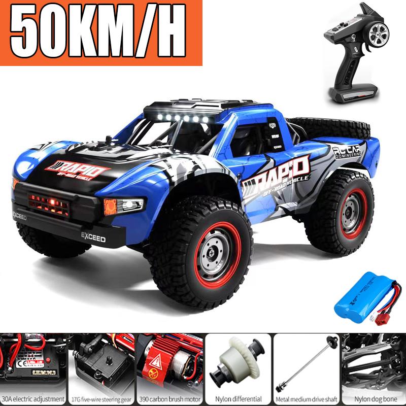 

Радиоуправляемая машина Внедорожник 4x4 50 км/ч или 75 км/ч Высокоскоростной Бесколлекторный Мотор Монстр-Трак 1/16 Для Гонки по Пустыне/Снегу Дрифт Машины Игрушки Для Мальчиков