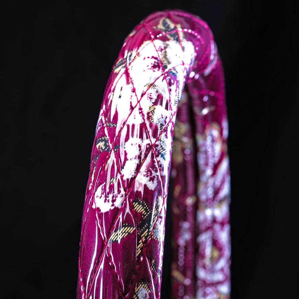 MIYABI Truck Truck Truck Truck Kinkazan Single Diamond Quilted Steering Wheel Wine 2HS Accessories, Interior, Parts, Interior, Cover, Madonna, Purple,