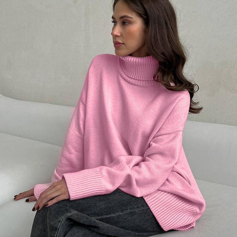 Womens Trendy Long Sleeve Hoodies Tops Oversized Sweatshirts Turtleneck Pullover Fall Turtleneck Sweater Outfits