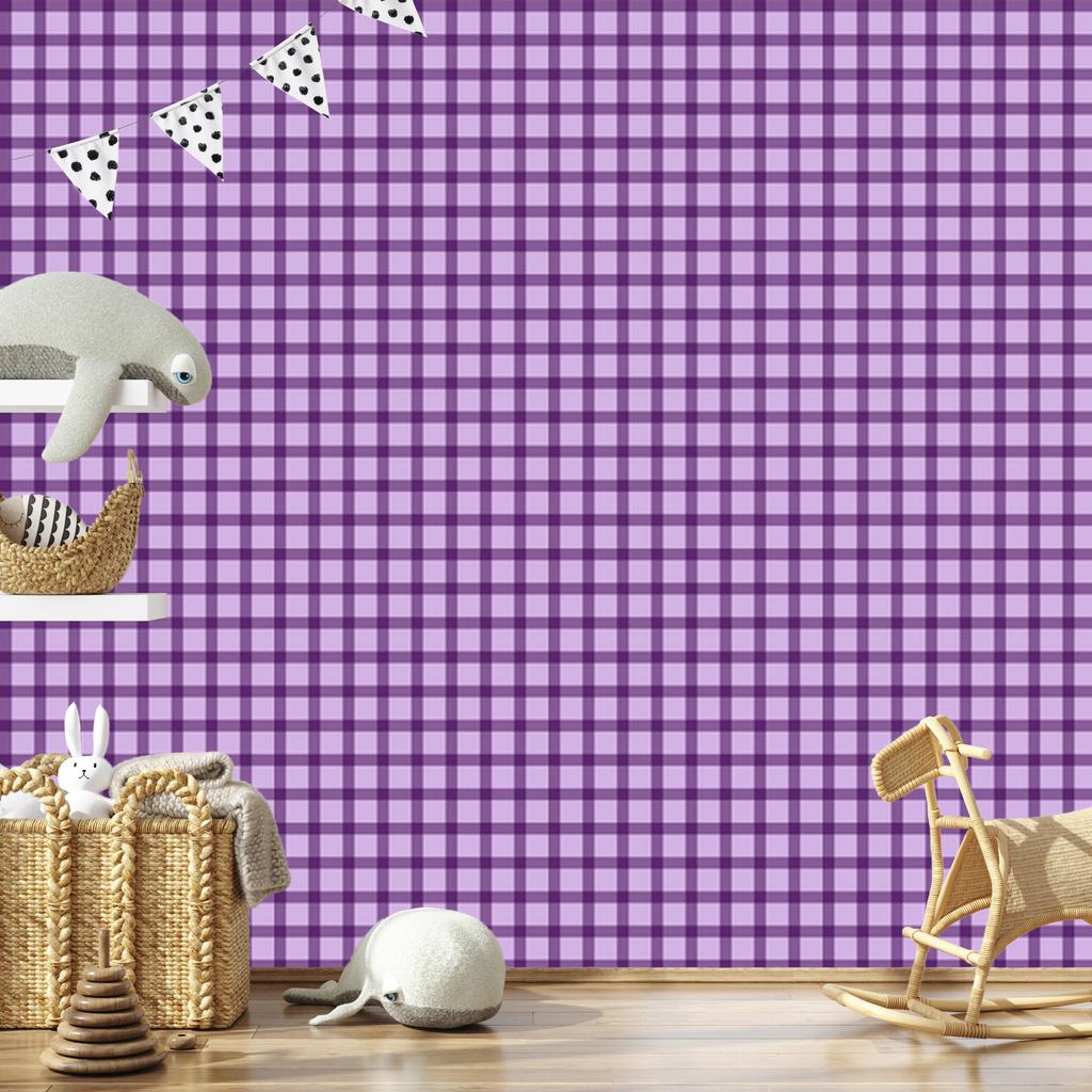 Purple Plaid Wallpaper - Purple, Lavender, and Plum 50x1000