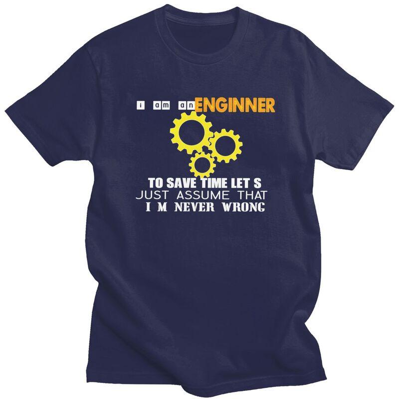 

Custom Engineer Quotes T Shirt Men 100 Cotton Tshirt Casual Tees Streetwear Tshirt 4XL