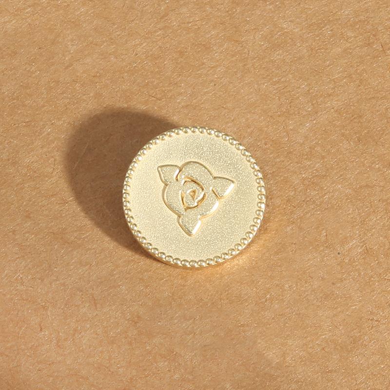 10Pcs High-End Metal Buttons, Men'S And Women'S Clothes, Coats, Blazers, Round Gold Buttons, Versatile, Exquisite Woolen Buttons