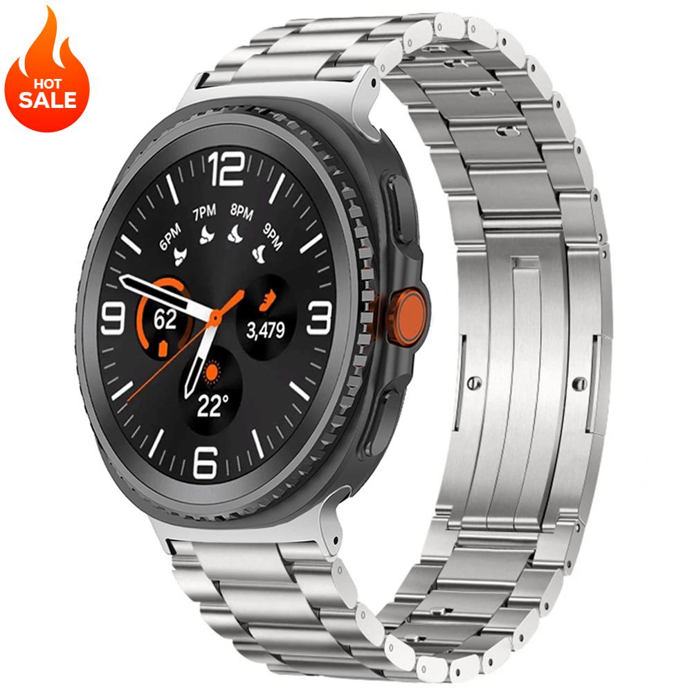 

Быстрая регулировка ремешка Титановый ремешок для Galaxy Watch 8 Classic 46 мм Watch 8 40/44 мм Металлический ремешок для Galaxy Watch 7 Ultra/Ultra 2026 Galaxy Watch 8 40mm серебряный