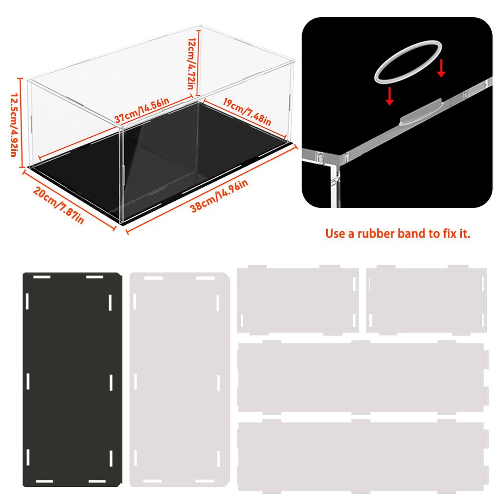 1:14 Scale Transparent Acrylic Display Box, Suitable for Protecting and Displaying Toy Cars, Model Building Blocks