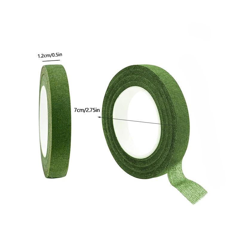 

Зеленые красивые цветочные ленты 18 метров бумажные липкие ленты для обертывания роз лента для цветочной композиции зелёный