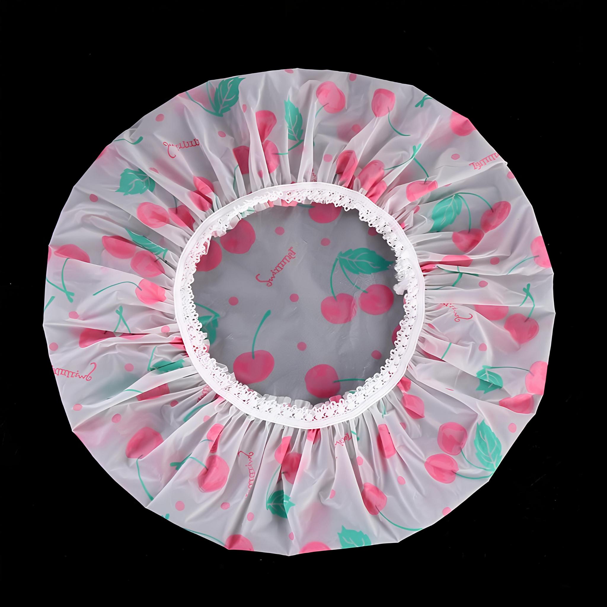 

Многоразовая шапочка для душа с резинкой, водонепроницаемая и утолщенная, для купания, для женщин, идеально подходит для парикмахерской и домашнего использования D