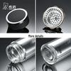 Heenoor Portable Double Wall Glass Tea Infuser Bottle