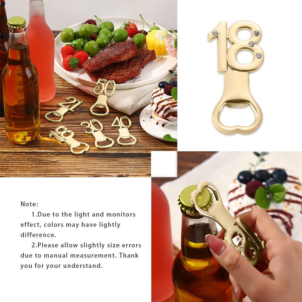 Souvenir Party Supplies Number shape Anniversary Bar Tool Beer Opener Age Birthday
