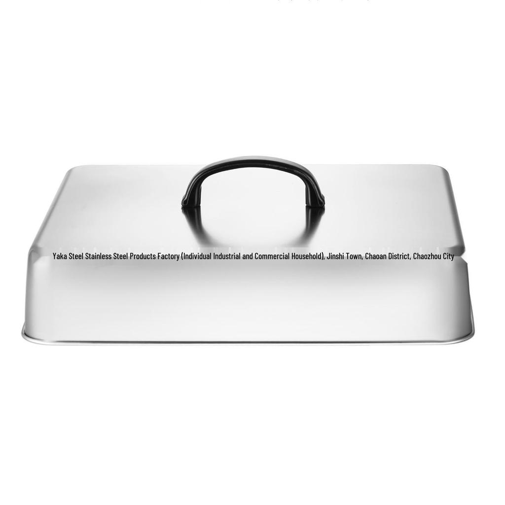 Square Stainless Steel BBQ Griddle Lid - New Model Grill Cover Dome for Steaks