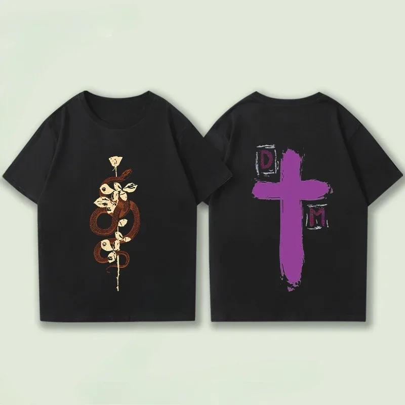 2025 Pánské Dámské Tričko Ležérní Depeche Negative Lebka Módní Bavlněné Tričko Grafické Nadrozměrné Sportovní Topy Oblečení Streetwear Topy