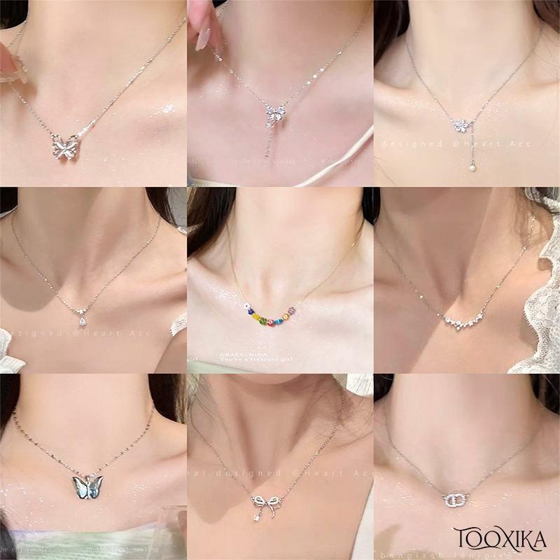 

Tooxika Sweet Butterfly ожерелье для женщин Ins высококачественный дизайн ключицы ожерелье для женщин без выцветания ожерелье для женщин