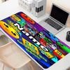 Custom Name Personalized Geometry Dash Pattern Mousepad, Laptop PC Desk Mat, Decorative Desk Mat for Home Keyboard Pad Gift