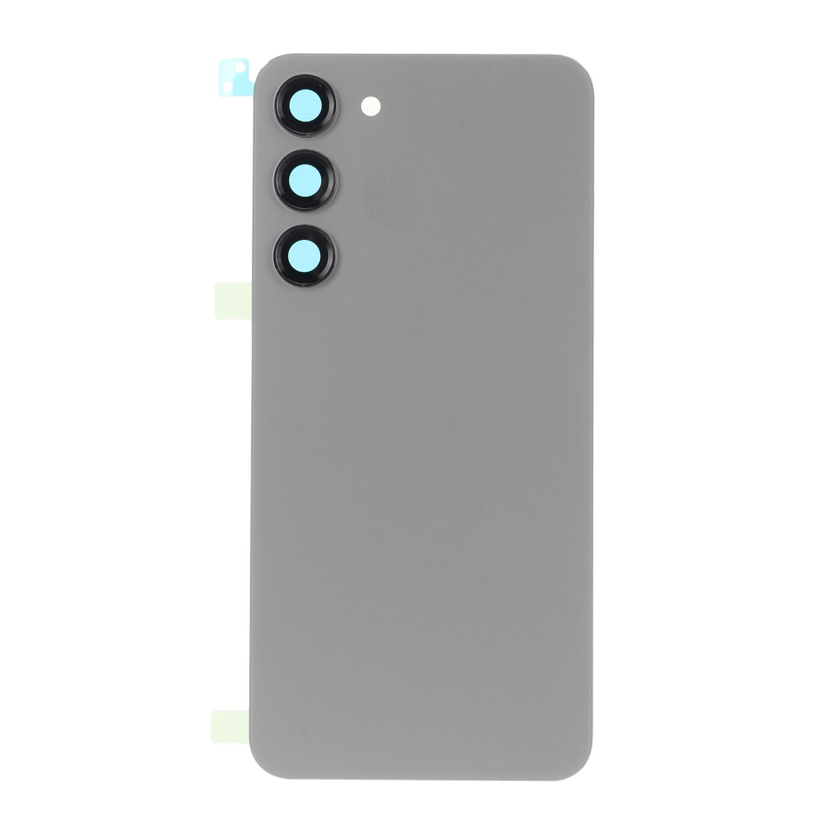 Задняя стеклянная крышка-заглушка для Samsung Galaxy S23 Plus, задняя стеклянная панель, корпус, дверца с предустановленной камерой