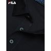 FILA Men's Knit Long Sleeve Polo Shirt