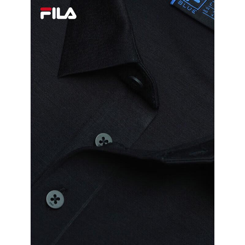 FILA Men's Knit Long Sleeve Polo Shirt