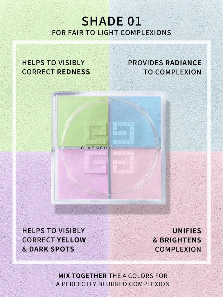 Givenchy Prisme Libre Loose Powder | Matte, 4-in-1 #1 Mousseline Pastel 4x3g