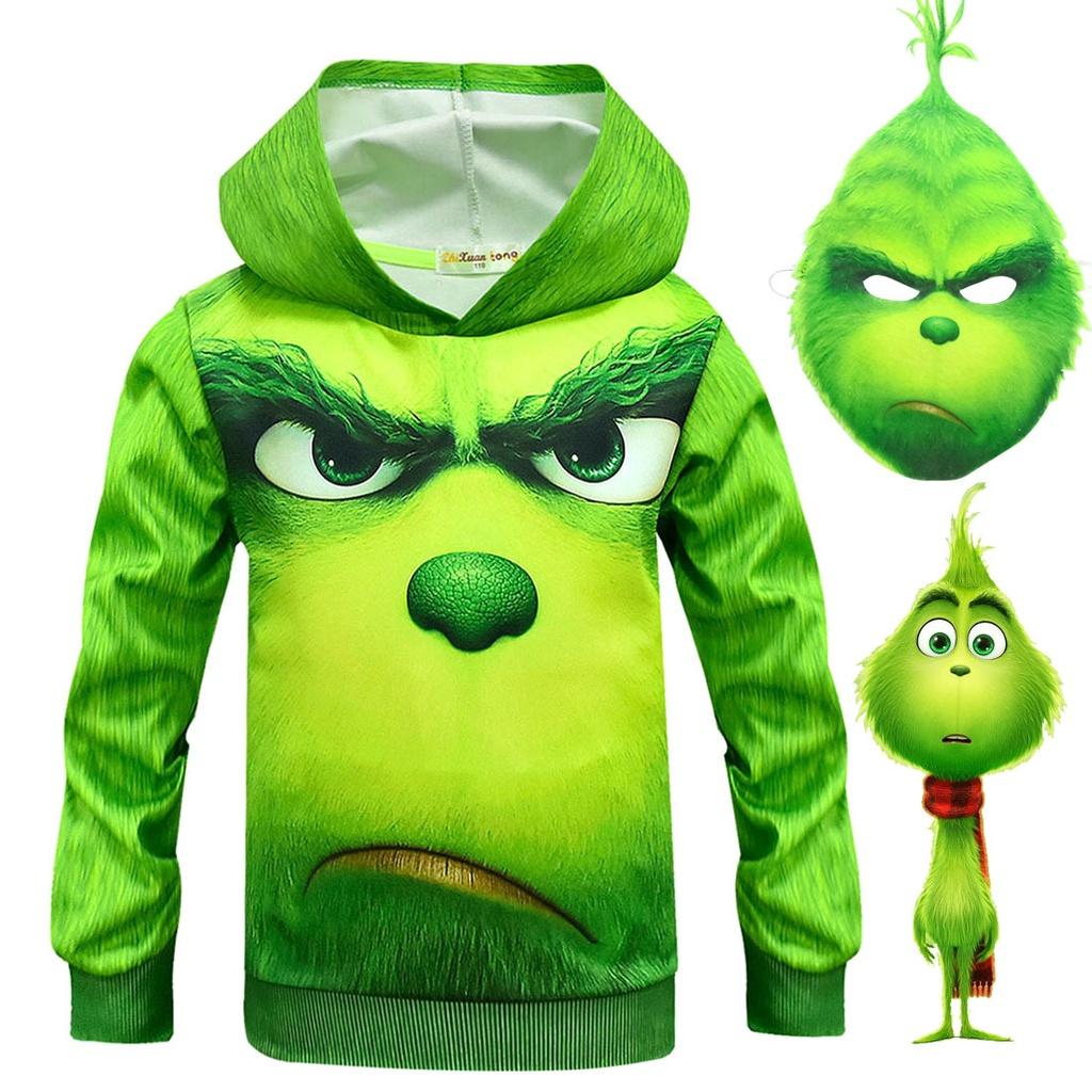 Adorable How The Grinch Stole Christmas Hoodie For Kids Featuring Fun Grinch Design
