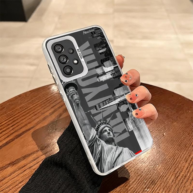 NYC New York City Soft Phone Case for Samsung A17 A16 A15 A14 A13 A57 A56 A55 A54 A53 A37 A36 A35 A34 A33 A26 A25 A24 A23 A52