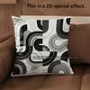 2D Modern Abstract Pattern Digital Print Pillowcases Pattern Cushion Cover Suitable For Sofa Bedroom Car Pillow Cover