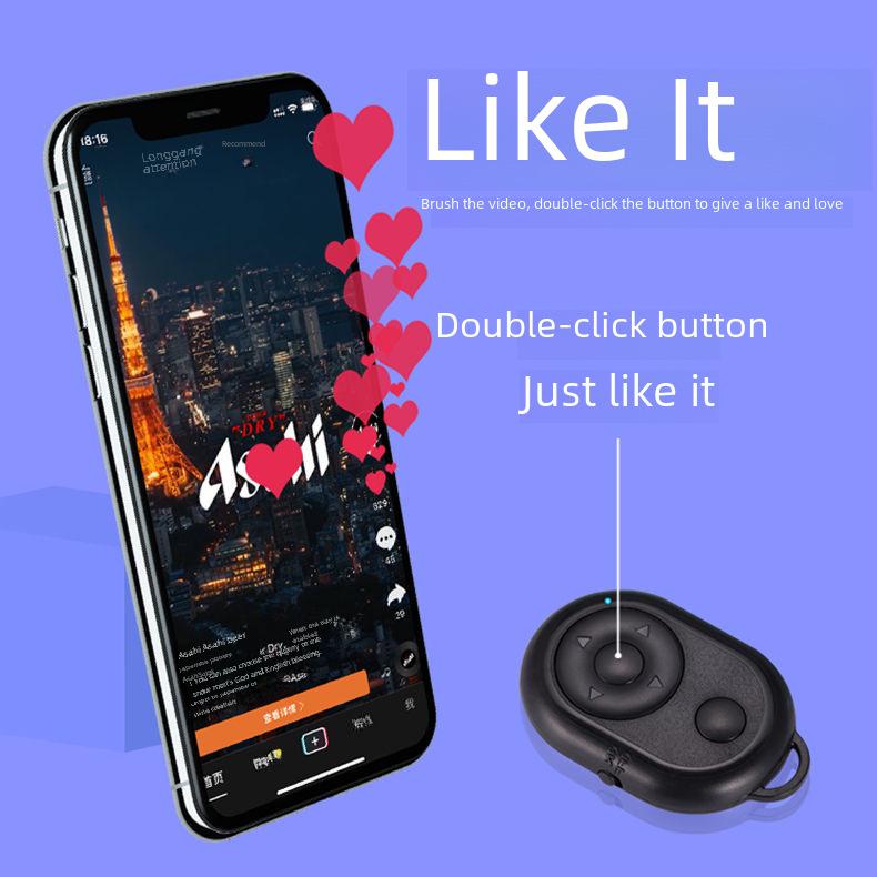 Telecomandă Bluetooth Douyin: Dispozitiv Wireless pentru Control Scurt Video, Livestream și Selfie pe Telefoane Mobile