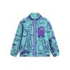 Jaqueta de Tricô Solta Quente de Lã Colaboração Li Ning X Disney Universidade Monstros Jaqueta Masculina Verde Gelo-Porcelana AFDT655-2