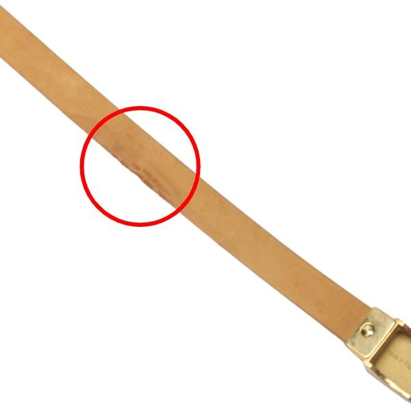 LOUIS VUITTON Saintur belt Leather beige Women LB0021 Used