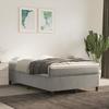 3144669 vidaXL Bed with Divan Base and Mattress Light Grey 120x200cm Velvet
