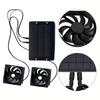 Cool Solar Powered Fan V W Waterproof Dual Exhaust Fan Note Outdoor Environments
