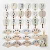 Chinese Style Calligraphy Postcard Retro Small Fan Pub Shaped Text Cafe Bookmark Card Creative Gift