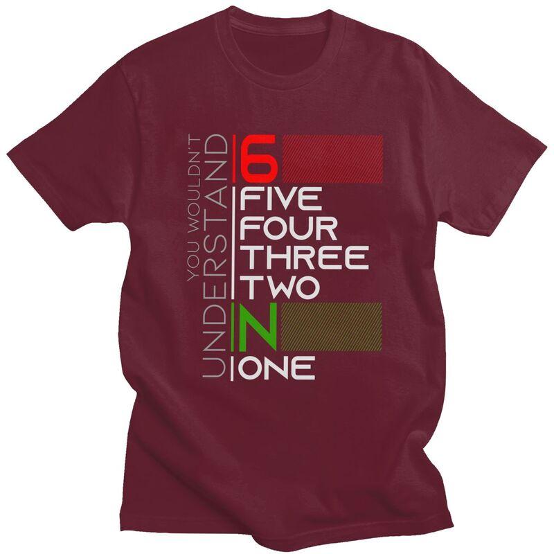 65432N1 Motorcycle Gear T Shirt for Men Pure Cotton Tshirt Casual Tee Short Sleeve Motorbike Motocross Motor Sport Tshirts