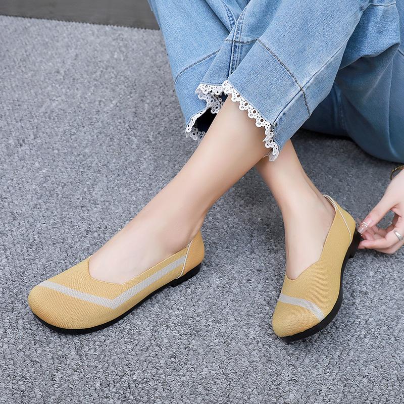 New Women'S Casual Single Shoes Lightweight Comfortable Breathable Anti-Slip Sole Free Shipping For Outdoor Casual