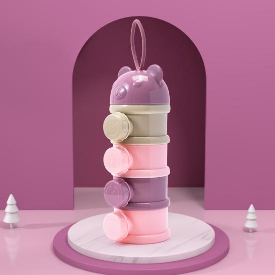 Milk Powder Storage Box Portable Multi-layer Feeding Box Food Storage Container for Infant