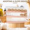 3 Tier Auto Rolling Egg Holder Kitchen Refrigerator Egg Storage Box Keep Fresh Stackable Household Countertop Organizer