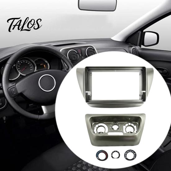 Double Din Fascia 9 Inch Car Radio Dash Kit for Lancer IX 2006, Navigation Stereo Installation Panel, Center Console Replacement Frame Android