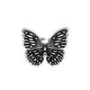 925 Sterling Silver New Simple Design Vintage Butterfly Rings Retro Distressed Opening Handmade Ring Fashion Fine Jewelry