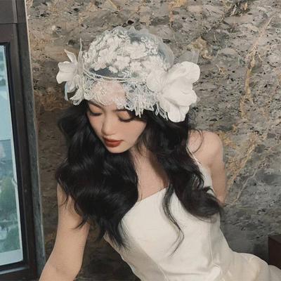 Originale Retro-Fee wunderschöne Braut Spitze Haaraccessoires, neue elegante Republik-Stil Kino Fotoshooting Hochzeitskleid Accessor
