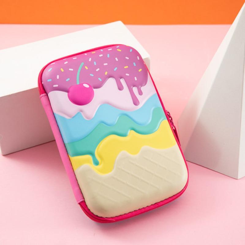 Federmäppchen Niedliches Federmäppchen mit großem Fassungsvermögen für die Grundschule Kinder Cartoon-EVA Stereoskopisches Federmäppchen für Jungen und Mädchen