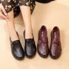 Comfortable Leather Shoes for Middle-Aged Women: Soft Sole, Casual Spring & Autumn Wear