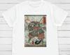 Ukiyo-e Samurai T-Shirt: Yoshifuji Woodblock Art, Japan