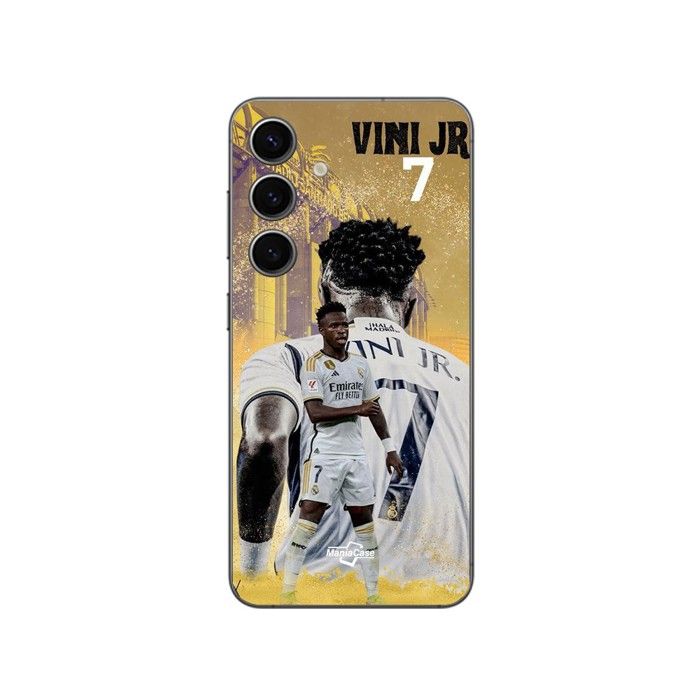 Cover per telefono - MANIACASE - Samsung Galaxy S25 - Vinicius JR - Silicone TPU - Nero