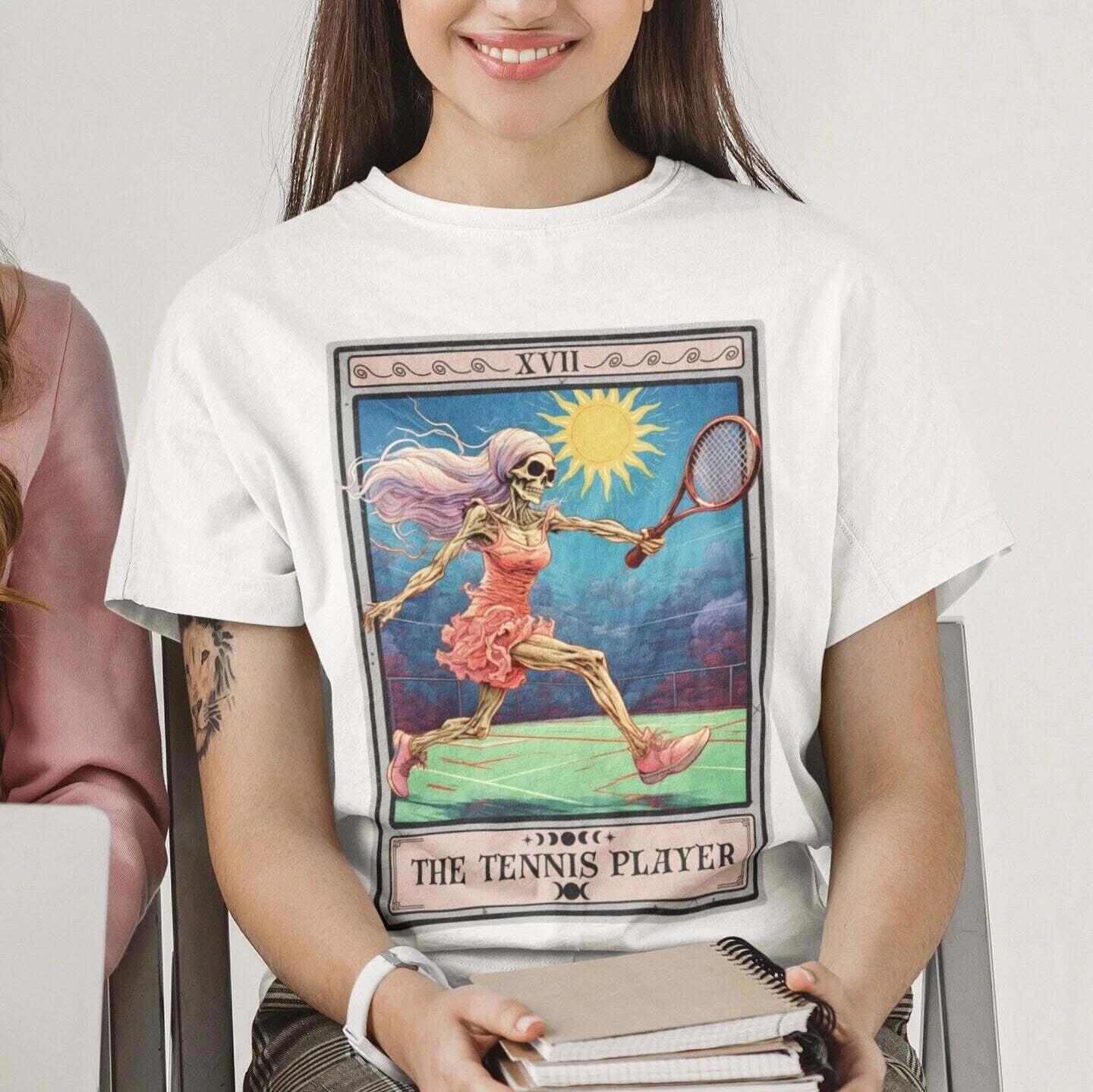 Tennis Player Tarot Card Shirt 2XL