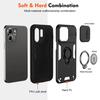 Rugged Armor Shockproof Phone Case For Infinix Smart 9 X6532 Hot 50i X6531 X6531B Sliding Window Metal Ring Holder Back Cover